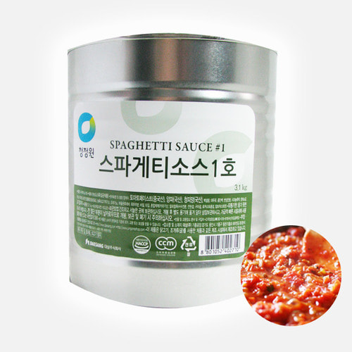 코리원/청정원 스파게티소스(1호) 3.1kg/토마토/소스