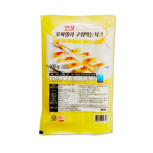 코리원/임실 모짜렐라 구워먹는 치즈 300g/간식/캠핑