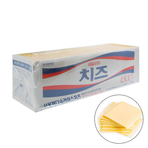코리원/서울우유 슬라이스 치즈 100매/서울슬라이스