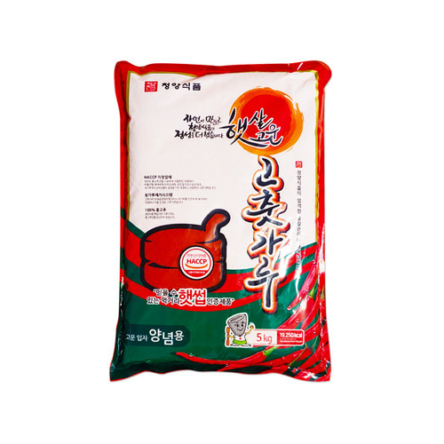 청양식품 양념용 고운 고춧 가루 5kg(고추 김장 김치)