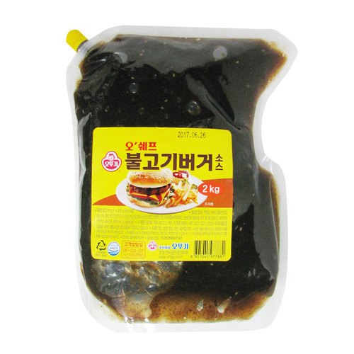 코리원/오쉐프 오뚜기 불고기버거소스 2kg x [6개]