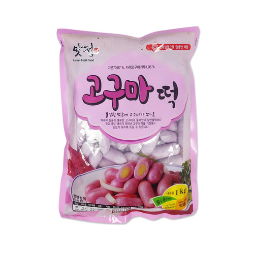 코리원/맛정 고구마 떡 1kg/치즈떡/떡볶이/분식/간식