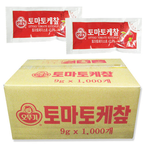 코리원/오뚜기 일회용 케찹 9kg(9gX1000개입)/대용량