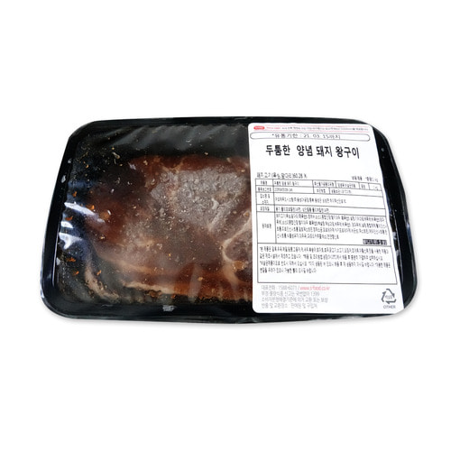 코리원/에쓰푸드 두툼한 양념 돼지 왕구이 1kg/갈비