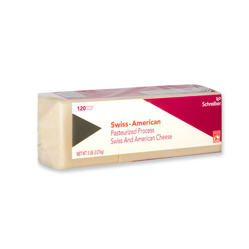 스위스 아메리칸 슬라이스 치즈 2.27kg(120매)(체다)