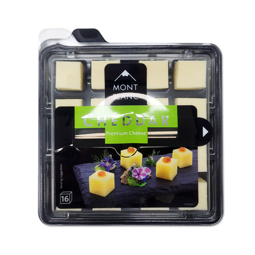 몽블랑 체다 치즈 큐브 100g(샐러드 안주 디저트)